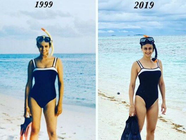 Then & Now! Gul Panag Sports Same Swimsuit In Maldives That She Wore In 1999 Leaving Internet Stunned Gul Panag Sports Same Swimsuit In Maldives That She Wore In 1999 Leaving Internet Stunned