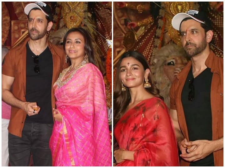 Durga Puja 2019: 'War' Actor Hrithik Roshan Seeks Blessings Of Goddess Durga With His Family On 'Durga Ashtami'! See Pictures! Durga Puja 2019: Hrithik Roshan, Alia Bhatt Joins Rani Mukerji As They Seek Blessings Of Goddess Durga!