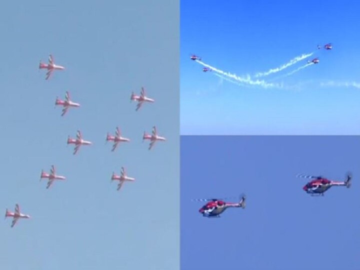 Air Force Day: Service Chiefs Pay Tributes At National War Memorial; Grand Flypast At Hindon Base Air Force Day: Grand Flypast At Hindon Base; Wing Commander Abhinandan Leads MiG 21 Formation