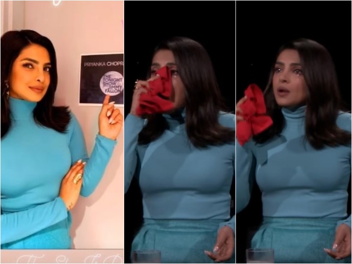 The Sky Is Pink Star Priyanka Chopra In Tears After Eating HOT & SPICY Chicken Wings On 'The Tonight Show With Jimmy Fallon' IN PICS: Priyanka Chopra In Tears After Eating HOT & SPICY Chicken Wings On 'The Tonight Show With Jimmy Fallon'