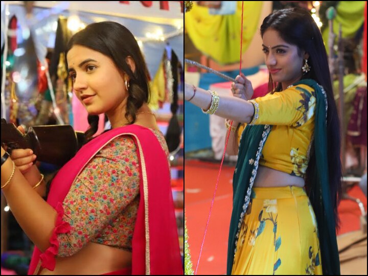 Sitaaron Ki Vijaydashmi: Meera Deosthale & Deepika Singh fulfill their long-time wish on Colors TV's Dussehra 2019 Special Show PICS:  When Colors TV LEAD Actresses Meera Deosthale & Deepika Singh Turned Archers