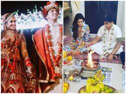 PICS: 'Nach Baliye 9' Couple Prince Narula & Yuvika Chaudhary Celebrate First Wedding Anniversary With A Small Puja!