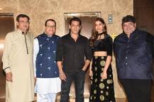 PICS: Salman Khan Poses With ‘Dabangg 3’ Co-star & Mahesh Manjrekar’s Daughter Saiee At Diwali Party