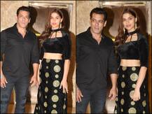 PICS: Salman Khan Poses With ‘Dabangg 3’ Co-star & Mahesh Manjrekar’s Daughter Saiee At Diwali Party