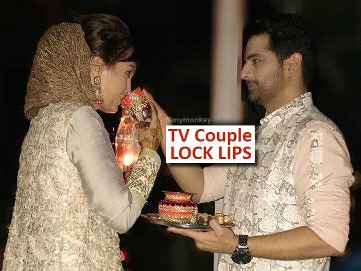 'Yeh Rishta Kya Kehlata Hai' fame Karan Mehra-Nisha Rawal lock lips during Karwa Chauth 2019 celebrations Pic Inside: Karan Mehra, Wife Nisha Rawal Lock Lips During Karwa Chauth 2019 Celebrations Giving Major Couple Goals