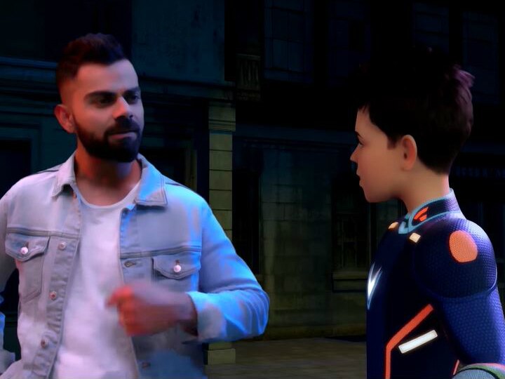 Virat Kohli's superhero avatar 'Super V' on TV soon, Star cricketer challenges his animated self in the promo! Virat Kohli Challenges His Superhero avatar 'Super V' In The Promo Of The Star Plus Animated Series That Will Air Soon on TV