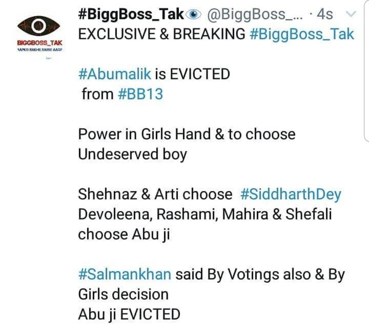 And here's how Abu Malik's eviction took place as another unofficial BB13 handle gives inside information.