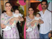 FIRST Pics! Esha Deol Poses With NEWBORN Baby Girl Miraya At Daughter Radhya Takhtani\'s Birthday Party