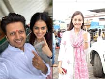 Maharashtra Elections 2019: Madhuri Dixit, Riteish Deshmukh, Genelia D\'Souza, Dia Mirza Cast Vote