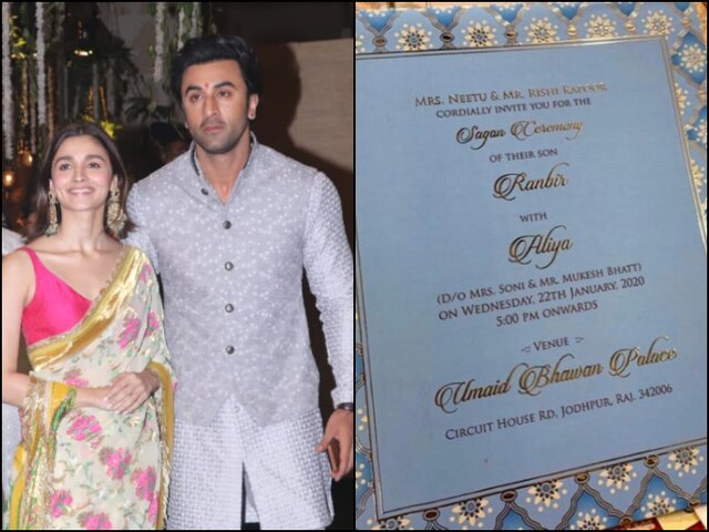 Sorry Folks! Ranbir Kapoor & Alia Bhatt's Wedding Invitation Card Is Fake Ranbir Kapoor Alia Bhatt Fake Wedding Invitation Card Goes Viral On Twitter
