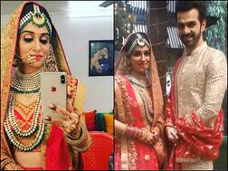 PICS: 'Kahaan Hum Kahaan Tum' Actress Dipika Kakar Dons Red Lehenga For Her REEL Wedding