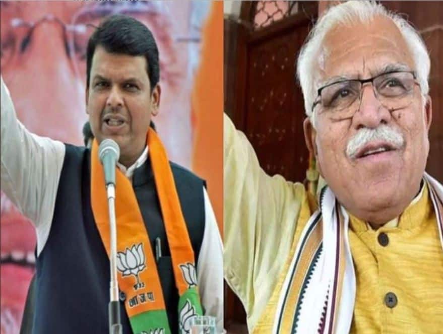 BJP Ratifies Manohar Lal Khattar, Devendra Fadnavis As CM Candidates BJP Ratifies Manohar Lal Khattar, Devendra Fadnavis As CM Candidates