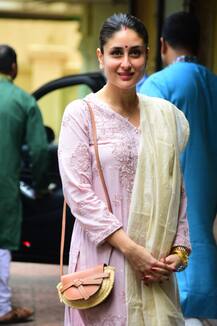 PICS: Taimur Ali Khan Celebrates Diwali With Crackers, Poses With Kareena, Karisma & Babita At Maasi’s Office