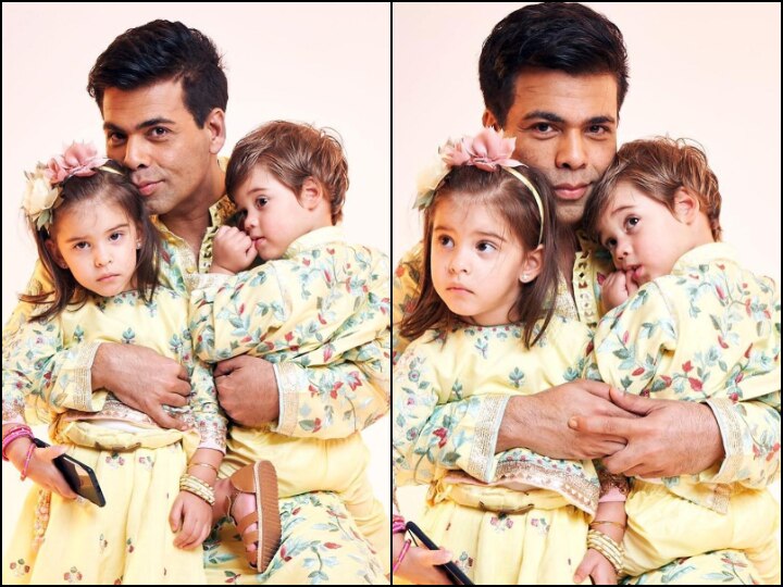 Diwali 2019: Karan Johar Celebrates Festival Of Lights With His Twins Yash & Roohi Johar (See PIC) PICS: Karan Johar Celebrates Diwali With His Twins Yash & Roohi