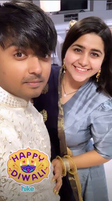 TV couple Palak Jain and Tapasvi Mehta had a fun-filled Diwali 2019 celebration. The 'Laado 2' actress shared this photo on her Instagram story.