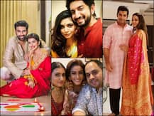 PICS: Ssharad Malhotra, Kunal Jaisingh, Additi Gupta & Other TV stars Celebrate Their FIRST Diwali After Marriage