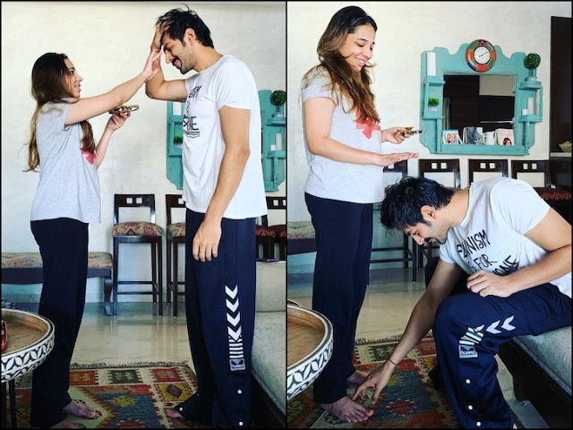 'My Sister Has The Best Brother..': Kartik Aaryan Celebrates Bhai Dooj With Sister, Shares ADORABLE Pics Bhai Dooj 2019: Kartik Aaryan Shares PICS With Sister Kritika Tiwari From Their Celebrations