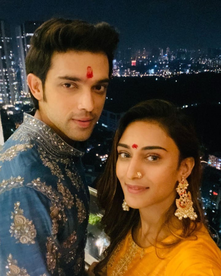 Here's a stunning picture of Erica and Parth! Erica, who was seen in yellow kurta, sported a nose ring. (All PICS Credit- Instagram)