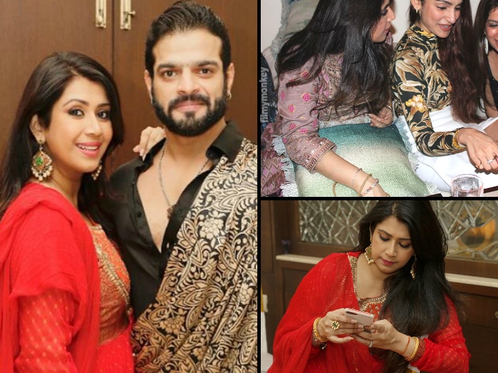 Is Karan Patel's wife Ankita Bhargava hiding her baby bump at their Diwali party? Fans strongly feel so.. Here's why! See PICS! 'Yeh Hai Mohabbatein' Fame Karan Patel's Wife Ankita Bhargava Spotted Hiding Her Baby Bump In Diwali 2019 Party Pics! Fans Ask 