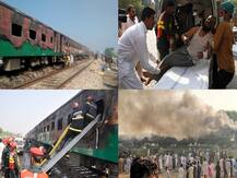 The Burning Train: Tragedy Strikes Pakistan\'s Most Popular Rail Service Tezgam Express; In Pictures