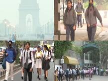 Delhi Pollution Photos: Schools Reopen After Extended Diwali Break, Students Wear Anti-Pollution Masks