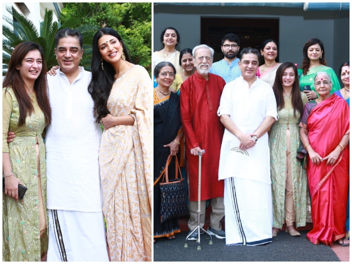 Kamal Haasan Rings In 65th Birthday In Hometown With His Family! See Pictures! PICS: Kamal Haasan Rings In 65th Birthday In Hometown With His Family!