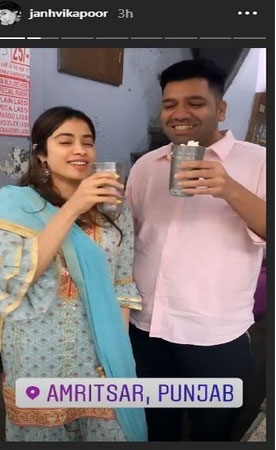 PICS: Janhvi Kapoor Seeks Blessings At Golden Temple, Enjoys Lassi Before Starting Shoot For 'Dostana 2