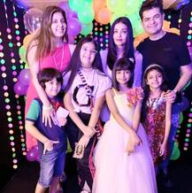 PICS: SRK-Gauri With Abram, Karan Johar With Yash-Roohi Attend Aaradhya Bachchan's 8th B'day Bash!