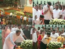 IN PICS | Shiv Sena Leaders, Other Politicians Pay Tribute To Bal Thackeray On His 7th Death Anniversary