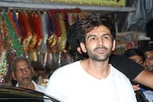 PICS: 'Birthday Boy' Kartik Aaryan Visits Temple With Parents, Greets His Fan