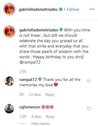 Arjun Rampal's GF Gabriella Wishes Her 'Shriji' With SWEET Post On His Birthday