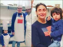 PICS: Taimur Ali Khan Turns Chef, Makes Ice-cream For Mommy Kareena As They Take Cooking Classes