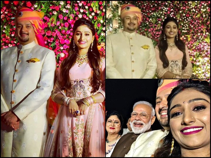PM Narendra Modi Attends Yeh Rishta Kya Kehlata Hai Actress Mohena Kumari Singh Wedding Reception In Delhi PIC & VIDEO PICS & VIDEO: PM Narendra Modi Attends 'Yeh Rishta Kya Kehlata Hai' Actress Mohena Kumari Singh's Wedding Reception In Delhi