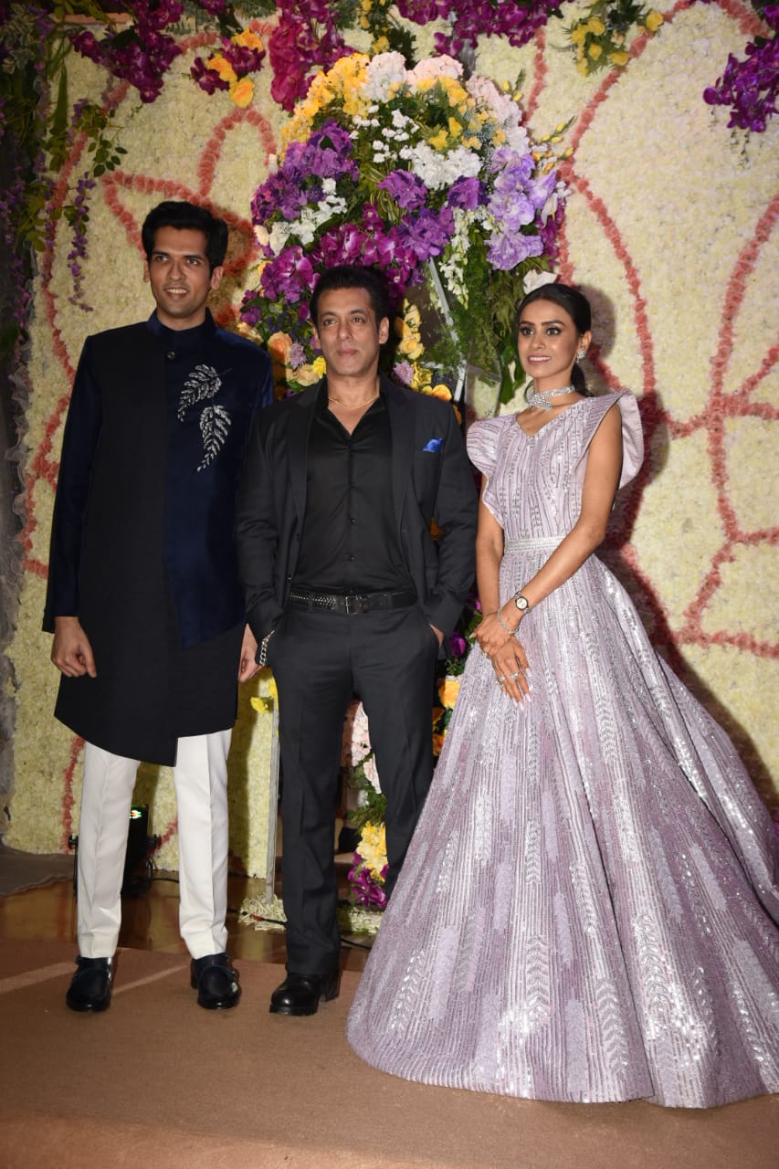 Devaansh Barjatya Wedding Reception Salman Khan Madhuri Dixit