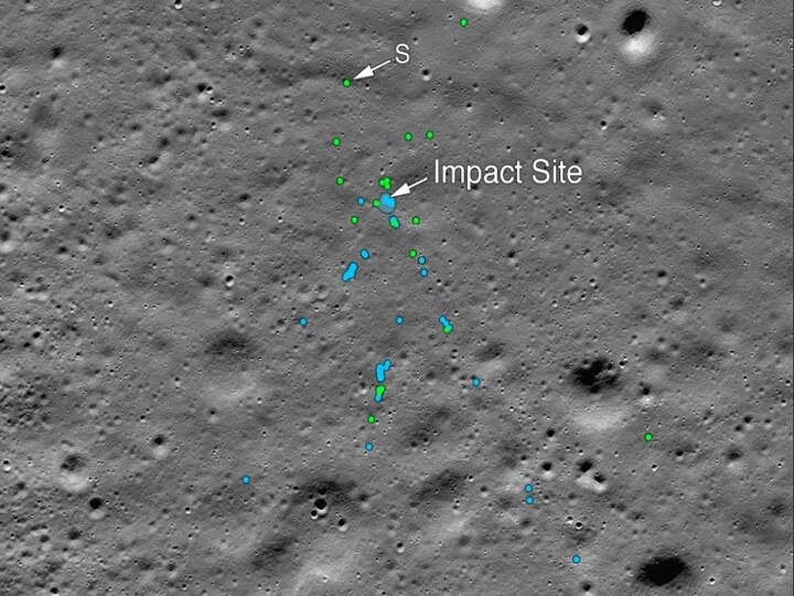 NASA Finds Debris Of Chandrayaan-2's Vikram Moon Lander, Tweets Images Of Crash Site Of Indian Lunar Lander NASA Finds Debris Of Chandrayaan-2's Vikram Moon Lander, Tweets Images Of Crash Site