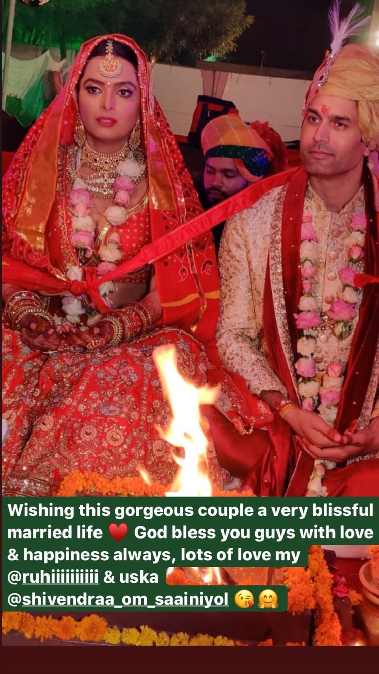Kundali Bhagya Actor Dheeraj Dhoopar Wishes Co-star Ruhi On Her Wedding With SWEET Post