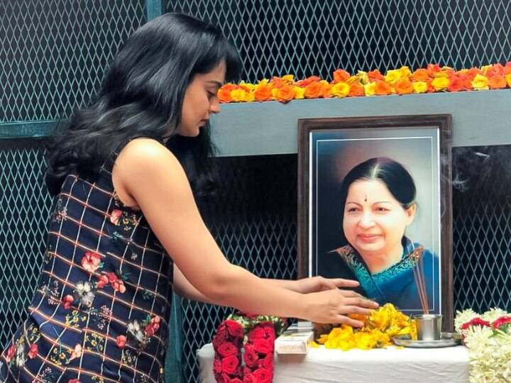 Thalaivi: Kangana Ranaut Pays Homage To Jayalalithaa On 3rd Death Anniversary (PICS) Thalaivi: Kangana Ranaut Pays Homage To Jayalalithaa On Her 3rd Death Anniversary