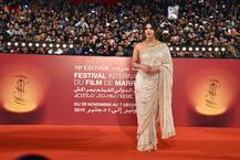 PHOTOS: No One's Like 'Desi Girl'! Priyanka Chopra DAZZLES In A Gold Sari At The Marrakech Film Festival