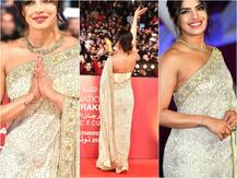 PHOTOS: No One's Like 'Desi Girl'! Priyanka Chopra DAZZLES In A Gold Sari At The Marrakech Film Festival