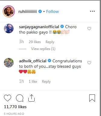 Choro Tho Gayo'- Kundali Bhagya Actress Ruhi Chaturvedi Shares FIRST Pic With Hubby Shivendraa After Wedding