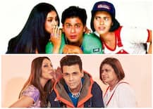 SRK Photobombs KJo-Gauri's 'Kuch Kuch Hota Hai' Poster Recreation As Popular Celebs Attend A Bollywood Themed Bash!