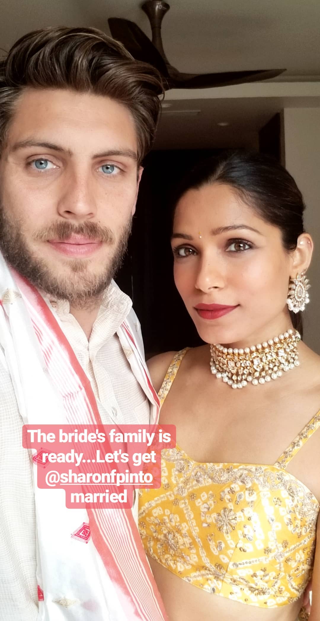 Freida Pinto Sister Sharon Pinto Gets MARRIED Actress Attends