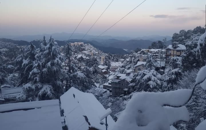 Normal life remained paralyzed on Saturday in several parts of hilly areas in northern India due to heavy snowfall over the past couple of days. (ANI)