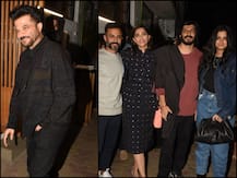 PICS: Sonam Kapoor Steps Out With Hubby Anand Ahuja, Anil Kapoor, Rhea Kapoor For Family Dinner