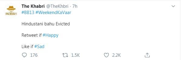 According to Khabri, Hindustani Bhau has been eliminated from ‘Bigg Boss 13’. Are you happy with the news? Tell us in the comnments section below. (PIC Credit- Twitter)