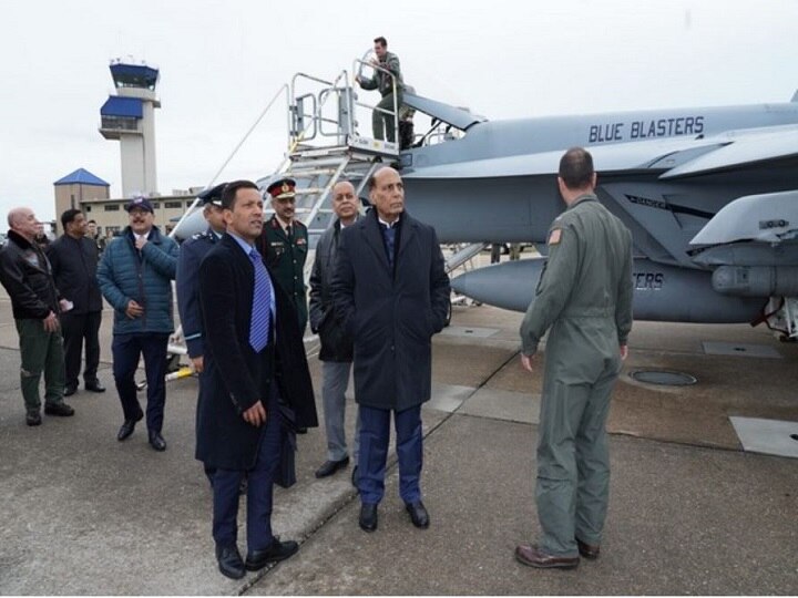 Defence Minister Rajnath Singh Visits Largest US Naval Base In World Defence Minister Rajnath Singh Visits Largest US Naval Base In World