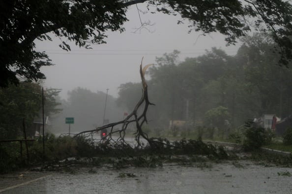 Extremely Severe Cyclonic Storm Fani is the strongest tropical cyclone to strike the Indian state of Odisha since the 1999 Odisha cyclone. The second named storm and the first severe cyclonic storm of the 2019 North Indian Ocean cyclone season, Fani originated from a tropical depression that formed west of Sumatra in the Indian Ocean on 26 April. Vertical wind shear at first hindered the storm's development, but conditions became more favorable for Fani on 30 April. (Getty Images)