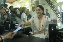 PICS: Kangana Ranaut Turns Rail Ticketseller At Mumbai's CST Station To Promote Panga