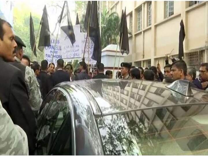 CAA Protest: West Bengal Governor Dhankar Greeted With Black Flags At Jadavpur University, Calls It Worrisome CAA Protest: West Bengal Governor Dhankar Greeted With Black Flags At Jadavpur University, Calls It Worrisome