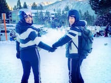 VACAY PICS! Priyanka Chopra & Nick Jonas Bid Adieu To 'Winter Wonderland' In Style